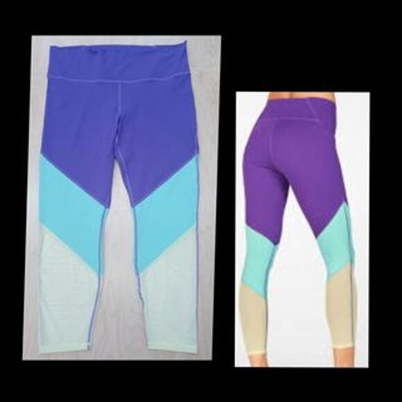 Fabletics power hold zone high waisted Plus size 1X  yoga sporty purple active - Picture 1 of 4